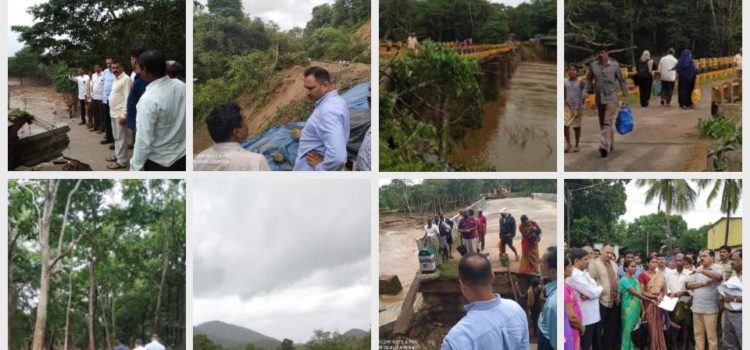 भारी बारिश से प्रभावित विभिन्न जगहों का दौरा कर लोगों की समस्याएं सुनी